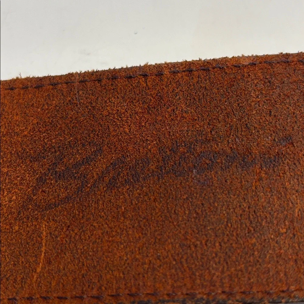 Vintage Bretton’s brown asymmetrical leather belt size small - Picture 8 of 15
